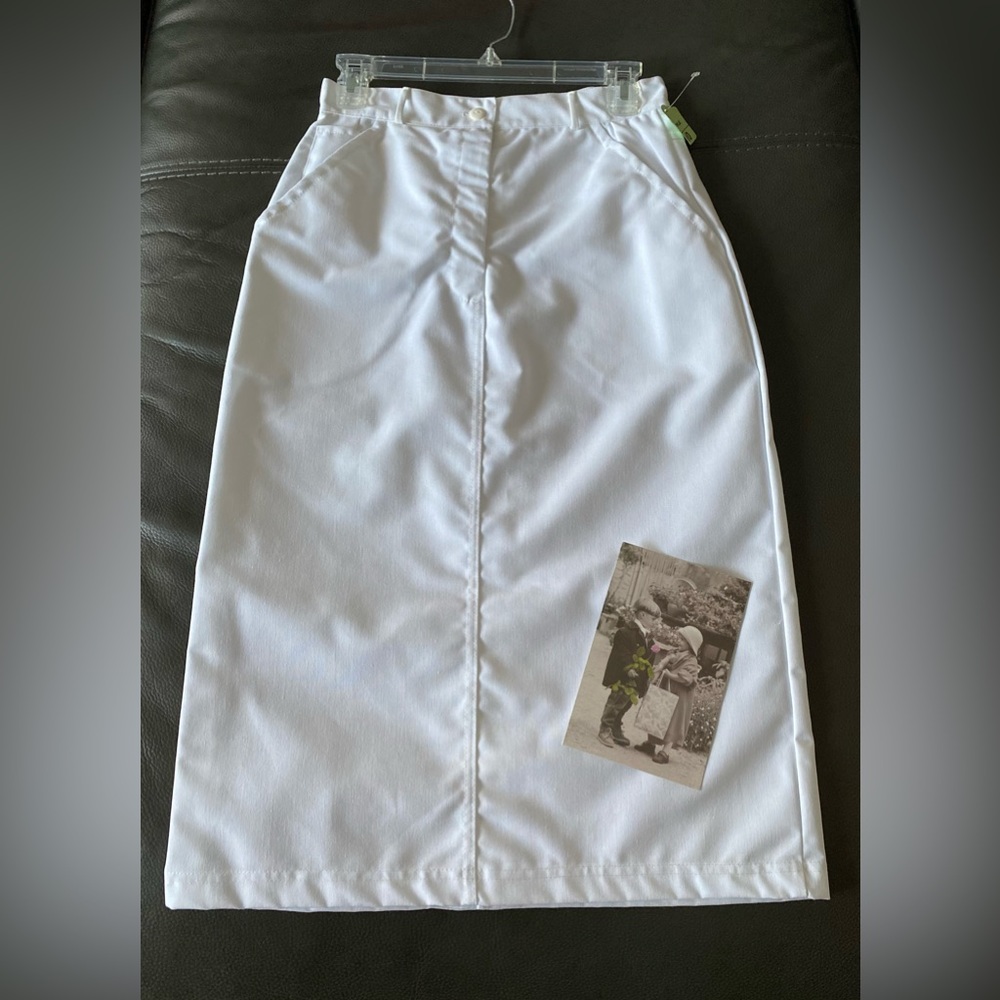 Vintage 80s Women’s High Waist MIDI Pencil Skirt Sz 10 NWOT USA